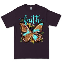 Plum faith leopard butterfly Premium Tee - JahusDesignShop