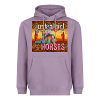Lavender just a girl who loves horses Heavyweight Hoodie - TumblerDesignByShophia