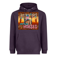 Just A Girl Who Loves Horses Heavyweight Hoodie | Teevron