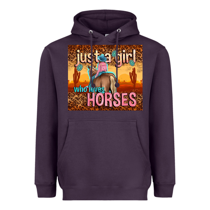 Just A Girl Who Loves Horses Heavyweight Hoodie by TumblerDesignByShophia | Teevron