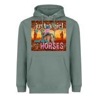 Sage just a girl who loves horses Heavyweight Hoodie - TumblerDesignByShophia