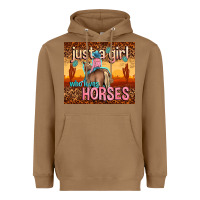 Toasted Coconut just a girl who loves horses Heavyweight Hoodie - TumblerDesignByShophia