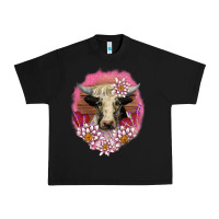 Black v.d lotus and cow Urban Heavy Tee - AdoDesignShop