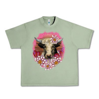 Oil Green v.d lotus and cow Urban Heavy Tee - AdoDesignShop