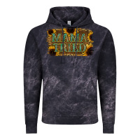 Cloud Black Sunflower Leopard Mama Tried Vintage Hoodie - Jasminsmagicworld