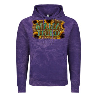 Cloud Purple Sunflower Leopard Mama Tried Vintage Hoodie - Jasminsmagicworld