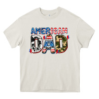 Cream American dad Heavy Core Tee - AdoDesignShop