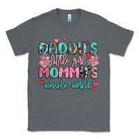 Charcoal Heather daddy's little girl mommy's whole world Classic Tee - MaliasSmallBusiness
