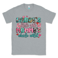 Heather Grey daddy's little girl mommy's whole world Classic Tee - MaliasSmallBusiness