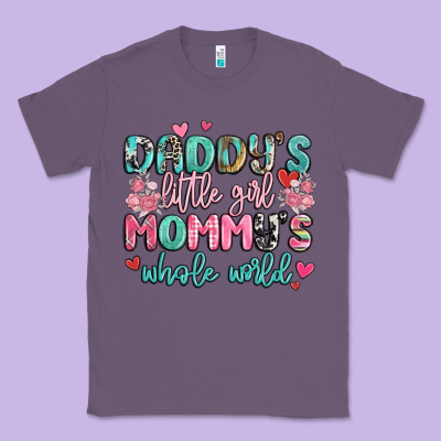 Daddy's Little Girl Mommy's Whole World Classic Tee Designed By Maliassmallbusiness