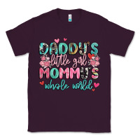 Plum daddy's little girl mommy's whole world Classic Tee - MaliasSmallBusiness