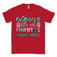 Red daddy's little girl mommy's whole world Classic Tee - MaliasSmallBusiness