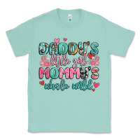 Seafoam daddy's little girl mommy's whole world Classic Tee - MaliasSmallBusiness