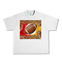 Lunar Rock team color red and gold football Urban Heavy Tee - MaliasSmallBusiness