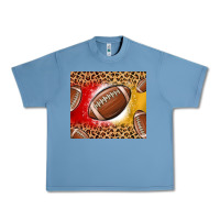 Pebble Blue team color red and gold football Urban Heavy Tee - MaliasSmallBusiness