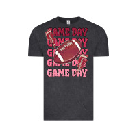 Vintage Black game day football Vintage Tee - MaliasSmallBusiness