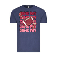 Vintage Denim game day football Vintage Tee - MaliasSmallBusiness