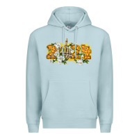 Blue Mist 2024 skeleton middle finger new year Premium Hoodie - CowGirlArtShop