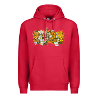 Cardinal 2024 skeleton middle finger new year Premium Hoodie - CowGirlArtShop
