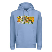 Colony Blue 2024 skeleton middle finger new year Premium Hoodie - CowGirlArtShop