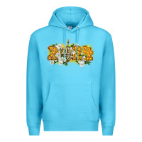 Ocean Blue 2024 skeleton middle finger new year Premium Hoodie - CowGirlArtShop