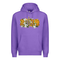 Purple 2024 skeleton middle finger new year Premium Hoodie - CowGirlArtShop