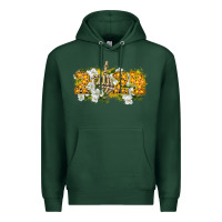 Sports Green 2024 skeleton middle finger new year Premium Hoodie - CowGirlArtShop
