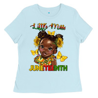 Baby Blue little miss juneteenth Ladies Tee - HRA Design Shop