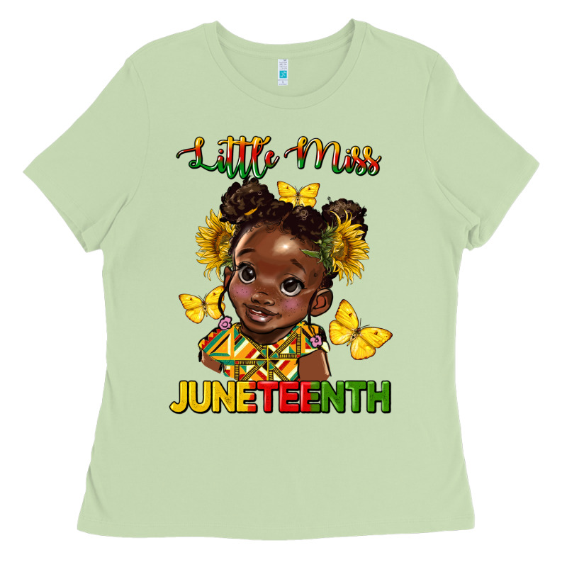 Little Miss Juneteenth Ladies Tee by HRA Design Shop | Teevron