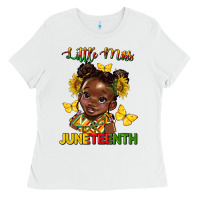 White little miss juneteenth Ladies Tee - HRA Design Shop