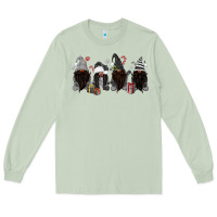 Matcha grey christmas afro gnomies Long Sleeve Tee - MaliasSmallBusiness