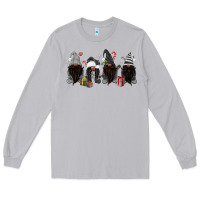 Moon Dust grey christmas afro gnomies Long Sleeve Tee - MaliasSmallBusiness