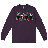 Plum grey christmas afro gnomies Long Sleeve Tee - MaliasSmallBusiness