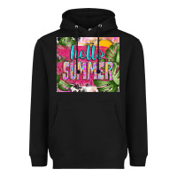 Black hello summer with cowhide Heavyweight Hoodie - TumblerDesignByShophia