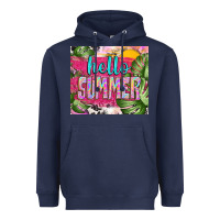 Navy hello summer with cowhide Heavyweight Hoodie - TumblerDesignByShophia