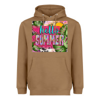 Toasted Coconut hello summer with cowhide Heavyweight Hoodie - TumblerDesignByShophia