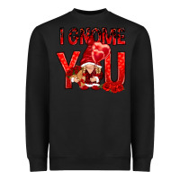 Black i gnome you with roses Heavyweight Sweatshirt - NancyCooperArtShop