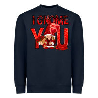 Navy i gnome you with roses Heavyweight Sweatshirt - NancyCooperArtShop