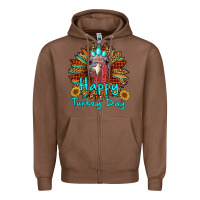 Chestnut happy turkey day sunflower Zipper Hoodie - RanaPortraitStore