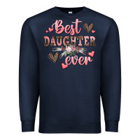 Navy best daughter ever mother's day Premium Sweatshirt - CowGirlArtShop