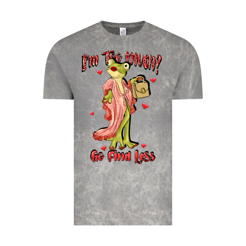 Im Too Much Go Find Less Boujee Frog Funny Vintage Tee by JahusDesignShop | Teevron