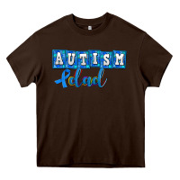 Chocolate Brown autism dad Heavy Core Tee - AdoDesignShop