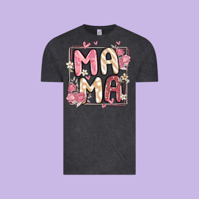 Floral Mama Vintage Tee Designed By Maliassmallbusiness