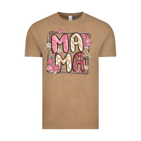 Vintage Coffee floral mama Vintage Tee - MaliasSmallBusiness