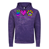 Cloud Purple Peace Love Pride Vintage Hoodie - Jasminsmagicworld