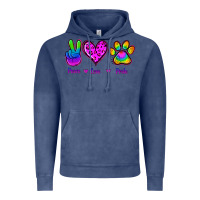 Vintage Denim Peace Love Pride Vintage Hoodie - Jasminsmagicworld