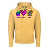 Vintage Mustard Peace Love Pride Vintage Hoodie - Jasminsmagicworld