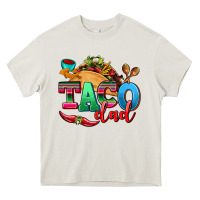 Cream taco dad Heavy Core Tee - AdoDesignShop