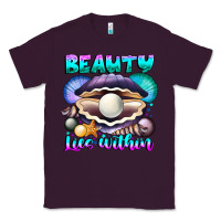 Plum Beauty Lies Within Classic Tee - CowhideDigitalArt