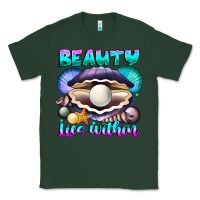 Sports Green Beauty Lies Within Classic Tee - CowhideDigitalArt